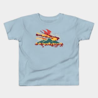 MOUNTAIN AUTUMN FLARE Kids T-Shirt